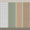 Modern Interior Wall Panels With Various Patterns Colors Wooden Textures And Vertical Stripes