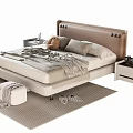 Double bedside table 3d model