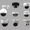 Projection Monitoring Systems With Dome Bullet And Wall Mounted Surveillance Camera Models