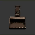 Heavy Duty Metal Excavator Bucket With Toothed Edge For Construction Machinery