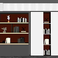 Modern Bookcase Simple Bookcase 3d model