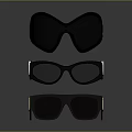 Trendy Black Sunglasses For Daily Living With Various Frame Styles And Stacked