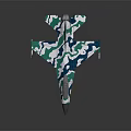 Modern Fighter Jet With Blue Green Camouflage Pattern Sleek Design And Aerodynamic Shape