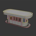 Modern Small Compact Building Structure Featuring Curved Roof White Exterior And Windows