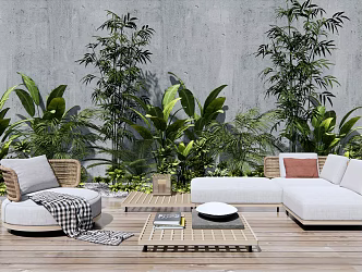 Modern outdoor sofa 3d model