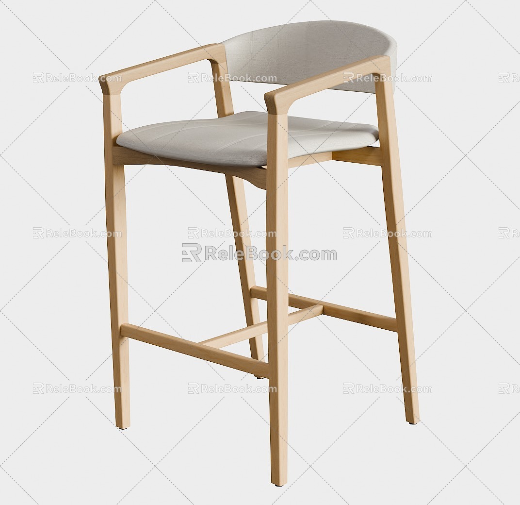 Bar Chair Banqueta Elizabeth 3d model