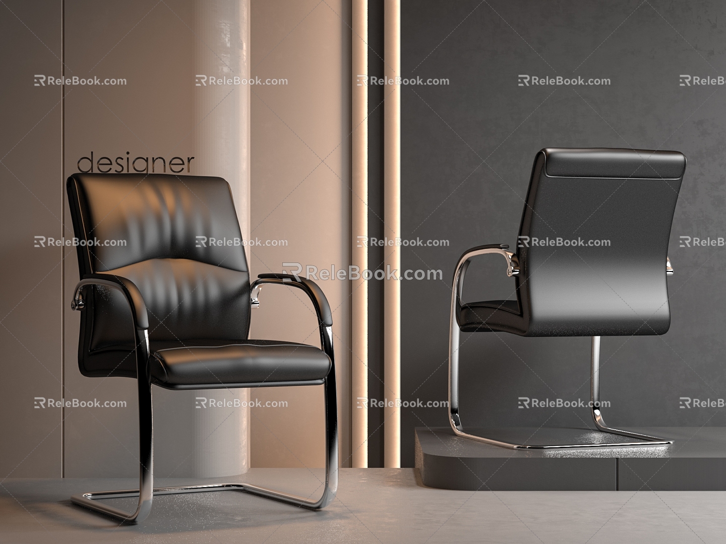 Modern Office Chair Boss Chair Conference Chair 3d model