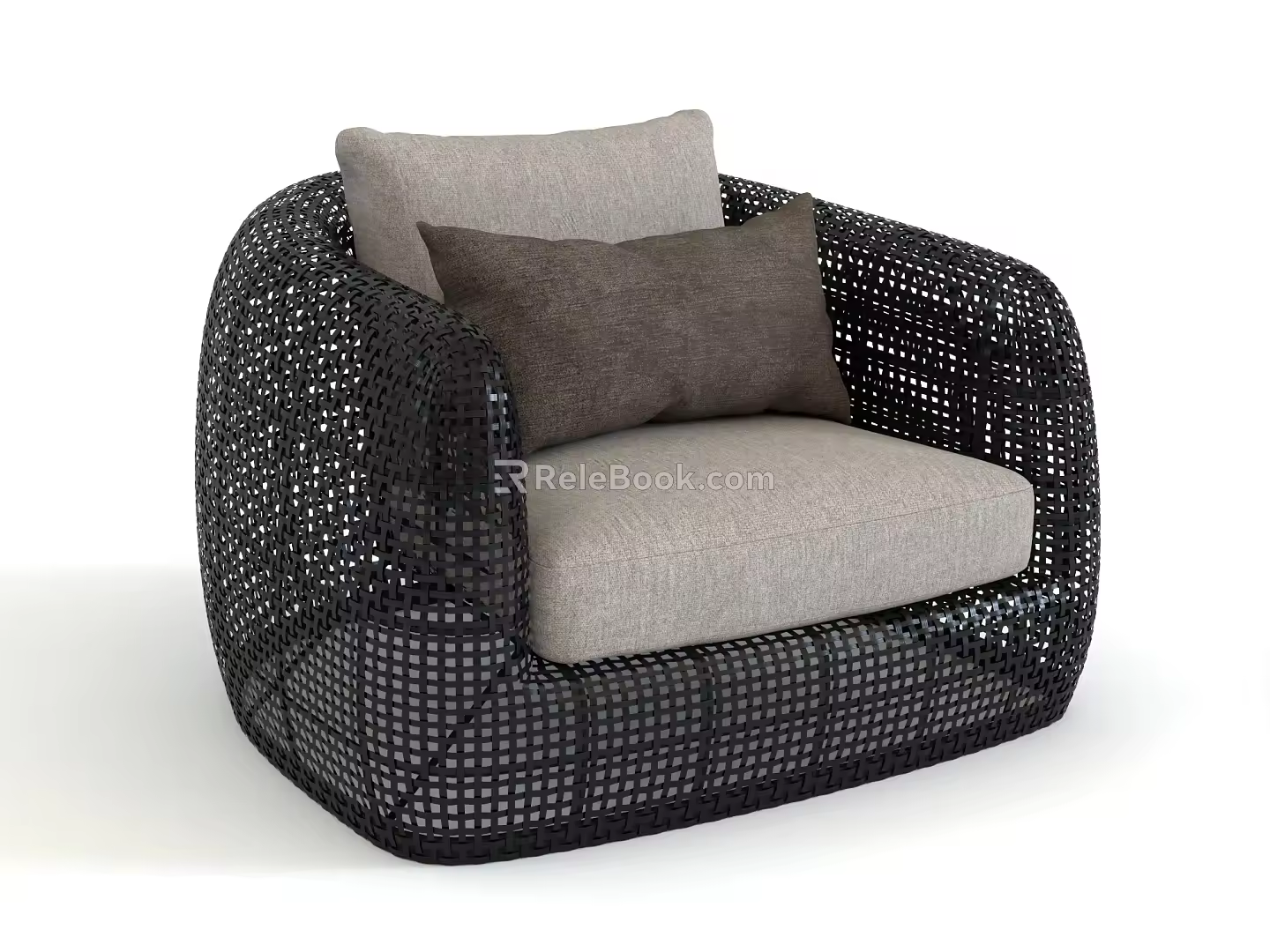 One-person Sofa Outdoor Rattan Sofa Courtyard Leisure Sofa Garden Rattan Chair Sofa Lazy Sofa One-person Sofa Combination Sofa Combination Sofa Chair 3d model