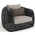 One-person Sofa Outdoor Rattan Sofa Courtyard Leisure Sofa Garden Rattan Chair Sofa Lazy Sofa One-person Sofa Combination Sofa Combination Sofa Chair 3d model