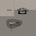 POLIFORM Contemporary Coffee Table With Glass Top And Unique Curved Base Stylish Design