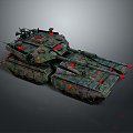 Modern Sci-Fi Tank Cartoon Tank Sci-Fi Vehicle Sci-Fi Chariot 3d model