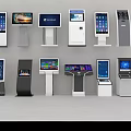 Public Facilities Self Service Kiosks With Various Designs And Touchscreen Displays