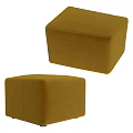 Enigma Modern Fabric Tofu Stool 18 3d model