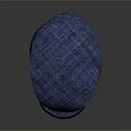 Blue Plaid Hat with Stylish Design for Casual Daily Fashion Wear