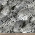 Natural Rock Texture Wall for Interior Design with Rough Surface and Warm Lighting 3d model