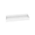 Modern White Rectangular Washbasin Design For Bathroom Interior With Clean Lines