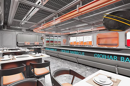 Industrial LOFT Rotisserie 3d model
