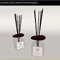 Luxe Scents Reed Diffuser Fragrance Cosmetics Square Bottle Black Cap Design