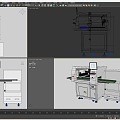 Automatic plate machine SMT workshop equipment virtual simulation animation 3d model