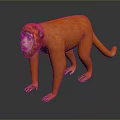 Monkey Monkey Cartoon Monkey Anime Monkey Stylized Monkey Fantasy Style Monkey Toy 3d model