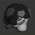 Modern Gray Protective Helmet With Sleek Design And Transparent Visor