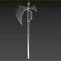 Ice Axe Tomahawk Weapon Cold Weapon Ancient Weapon Chopping Axe Frostbite Axe 3d model