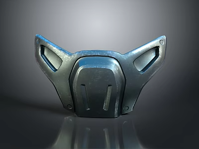 Sci-Fi Character Armor With Metallic Chestplate And Biomechanical Structural Details 3d model