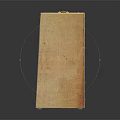 Vintage Wooden Speaker With Grill Panel Worn Edges And Dark Background Reflection