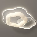 Cloud Shaped Modern Ceiling Light With Soft Illumination And Sleek Design