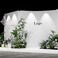 917 LP Korean-style simple welcome area wedding draft master and design material renderings include production documents 3d model