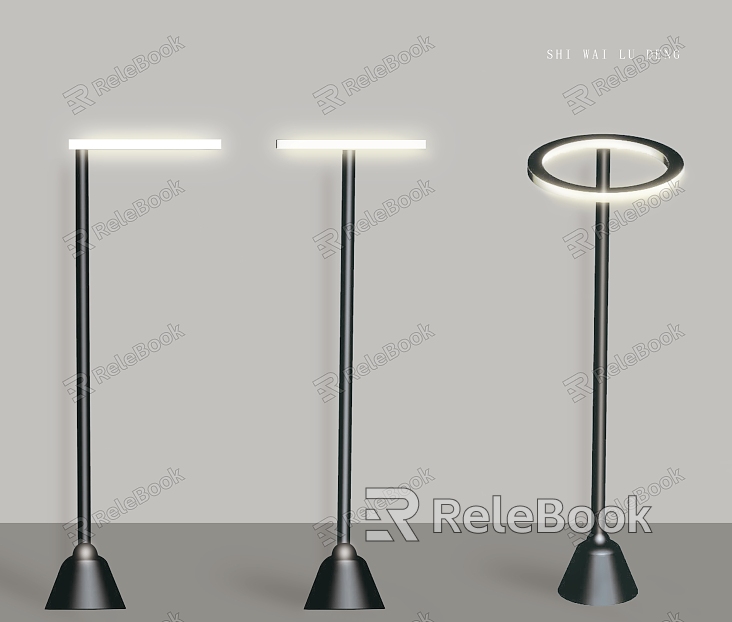 Outdoor street lamp model