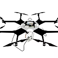 Modern Octagonal Unmanned Aerial Vehicle 3d model