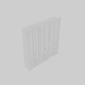 White Modern Dresser With Multiple Drawers And Sleek Cabinet Doors Design