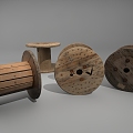 Modern Axle Cable Axle 3d model