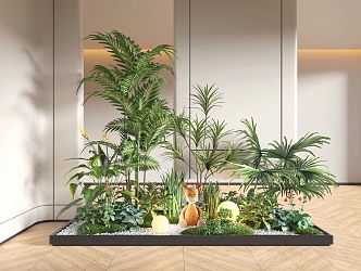 Modern Indoor Landscape Landscaping Landscape Setches Indoor Landscape Indoor Landscape Bryophytes Plant Heap 3d model