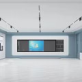 modern classroom 3d model
