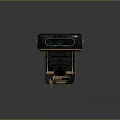 Vintage Industrial Style Retro Computer With Metal Casing And Classic Design Elements