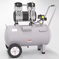 Industrial Air Compressor With Dual Cylinder And Portable Wheels By California Tools