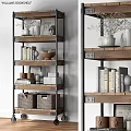 Pottery barn WILLIAMS BOOKSHELF bookshelf retro bookshelf loft bookshelf museum shelf 3d model