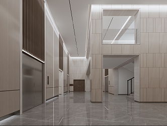 Modern Hall 3d model