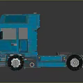 Detailed Blue IVECO Truck 3D Model With Cab And Chassis Design