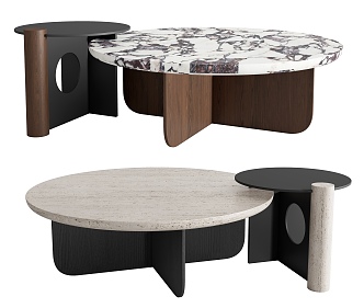 Cattelan round coffee table 3d model