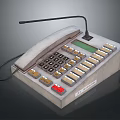 Vintage Electronic Telephone Device with Multiple Buttons Microphone and Display Screen