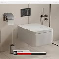 Smart toilet 3d model