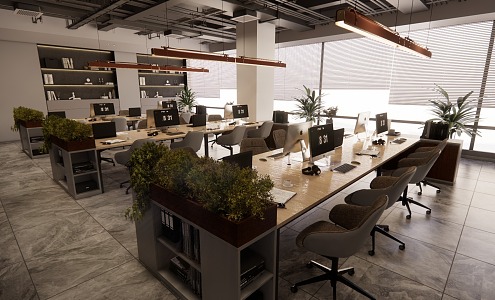 Office Meeting Room Lounge Area 3d model