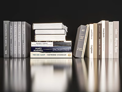 Modern Book Ornaments 3d model