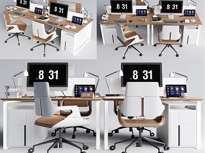 Modern Office Desk and Chair Office Desk and Chair Staff Card Desk and Chair model