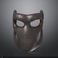 Modern Copper Colored Metal Mask With Mechanical Design And Structural Holes