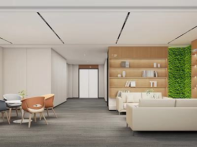 VIP Room Reception Member Lounge Sitting Area 3d model