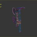 Tomahawk Axe Wooden Axe Handle Axe Mountain Axe Chopping Wood Axe Chopping Wood Axe Magic Axe 3d model